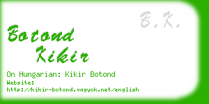 botond kikir business card